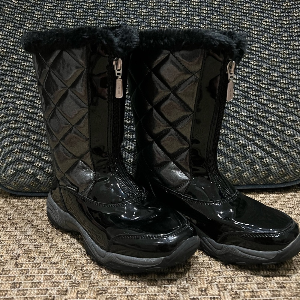 Khombu Davis II - Children’s Snow Boot, Size 2, Black